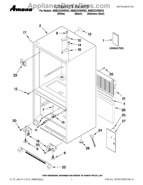 Parts for Thermador GPS364GDS: Schematic-GPS364 Gd or Gl Parts ...