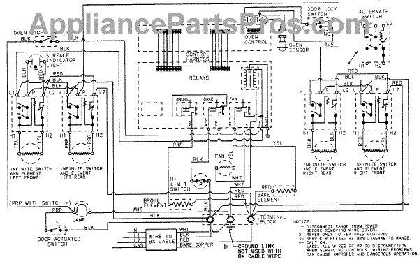 Parts for Magic Chef 6892VVV: Wiring Information Parts ...