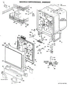 Parts for GE GSD2200G02 Dishwasher - AppliancePartsPros.com