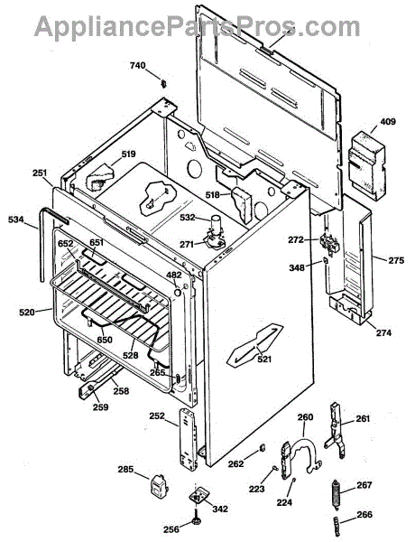 Parts for GE JBS03V1: SECTION2 Parts - AppliancePartsPros.com