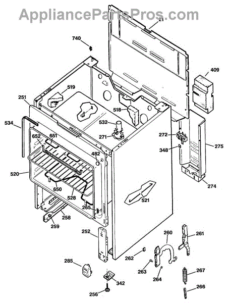 Parts for GE JBS16GS1: SECTION2 Parts - AppliancePartsPros.com