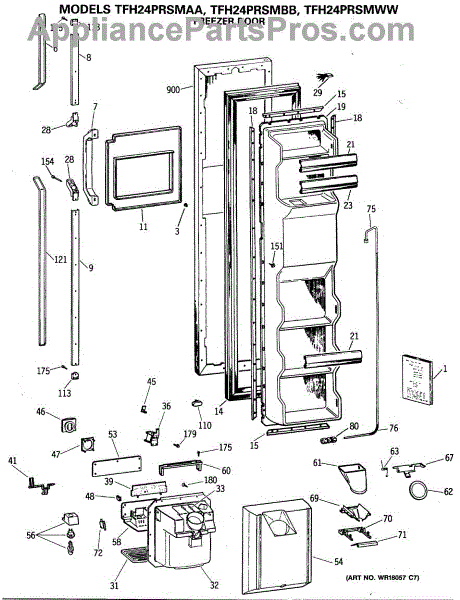 GE WR12X869 Refrigerator Door Handle Kit, White (AP2062249 ...