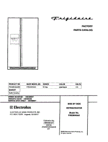 FRS26H5ASB5 Frigidaire Refrigerator Parts & Free Repair Help ...