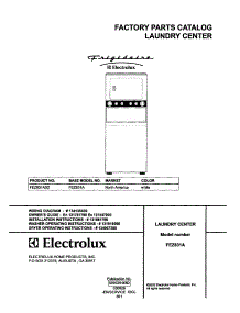 FEZ831AS2 Frigidaire Washer Dryer Combo Parts & Free Repair Help ...