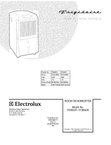 FDB50R1 Frigidaire Dehumidifier Parts & Free Repair Help ...