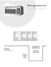 Parts for Frigidaire GLMV169HSA Microwave - AppliancePartsPros.com