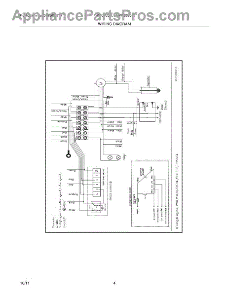 Parts for Frigidaire FHWC3055LSA: Wiring Diagram Parts