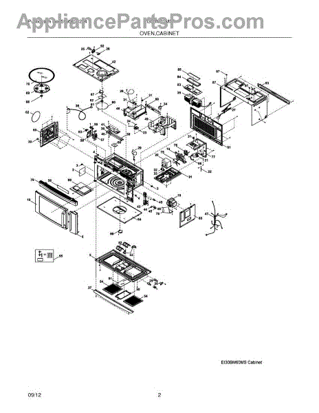 Parts For Electrolux EI30BM60MSA: Oven / Cabinet Parts ...