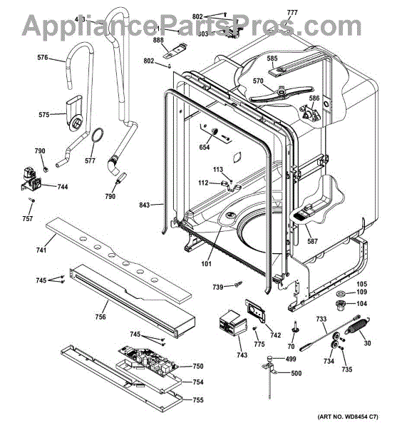 Parts for GE GDF510PSD0SS: Body Parts - AppliancePartsPros.com