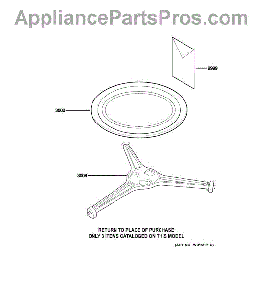 Parts for GE WES1452SS1SS: Microwave Parts - AppliancePartsPros.com