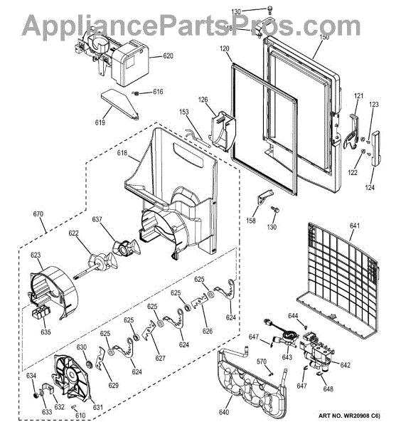 Parts for GE GFE27GSDASS: Ice Maker & Dispenser Parts ...