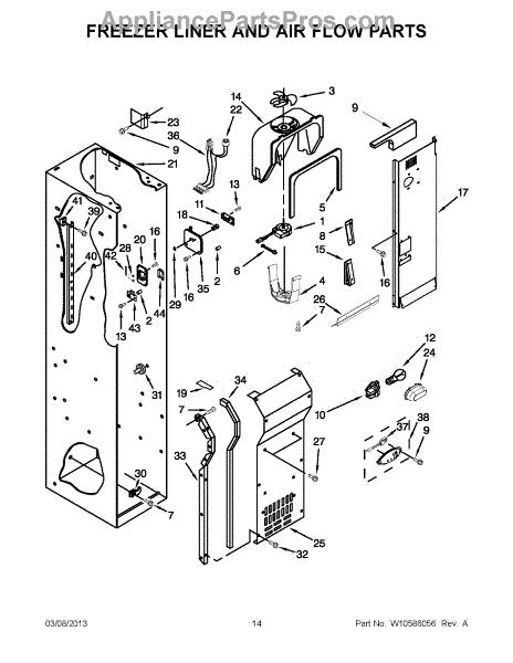 Whirlpool W11671461 Evaporator Fan Motor (AP7214718 ...