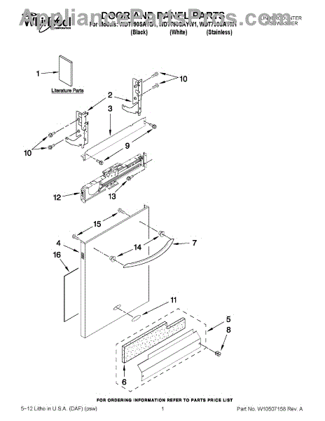 Whirlpool W11178521 Nameplate (grey) (ap6285614) - Appliancepartspros.com