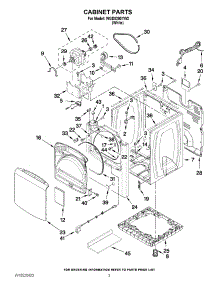 WGD8200YW2 / Whirlpool Dryer Parts & Free Repair Help - AppliancePartsPros