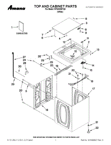 NTW4650YQ0 / Amana Washer Parts & Free Repair Help - AppliancePartsPros