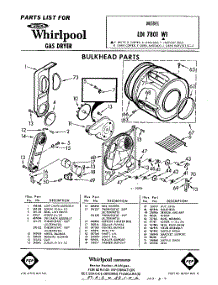 Parts for Whirlpool LDI7801W1 / Dryer - AppliancePartsPros.com