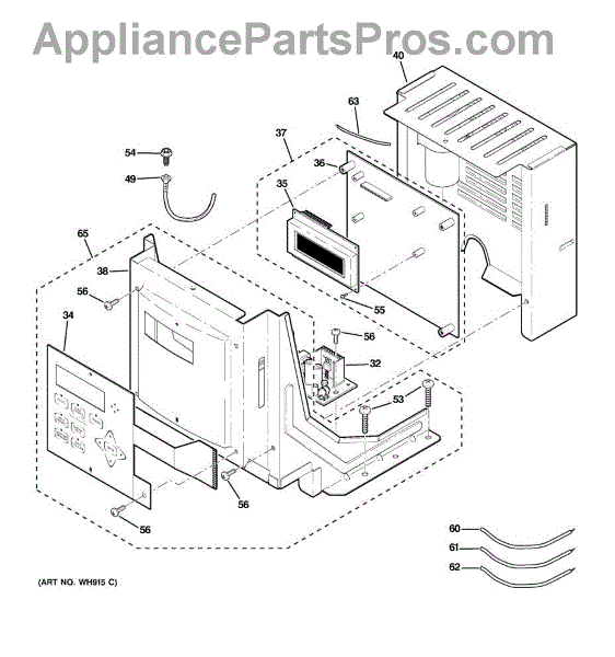 Parts For GE GEH50DNSRSA: Control Panel Parts - AppliancePartsPros.com