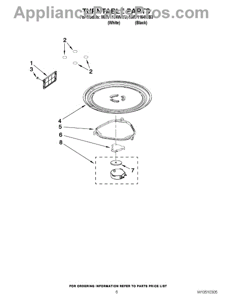 Parts for Maytag MMV1164WB3: Turntable Parts - AppliancePartsPros.com