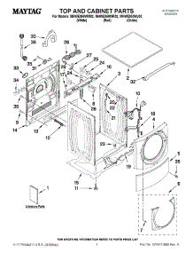 MHWE950WW02 / Maytag Washer Parts & Free Repair Help - AppliancePartsPros