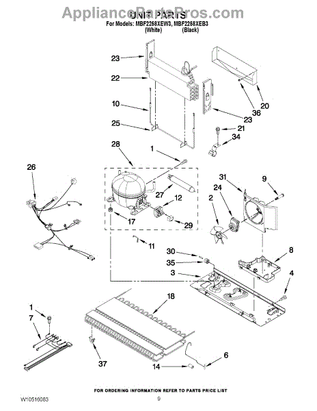 Parts for Maytag MBF2258XEB3: Unit Parts - AppliancePartsPros.com