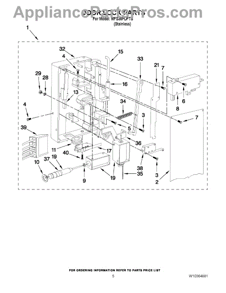 Parts for Maytag MFS35PDFTS: Door Lock Parts - AppliancePartsPros.com