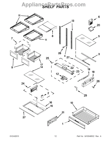 Whirlpool W10847546 Crisper Drawer (AP5989664) - AppliancePartsPros.com