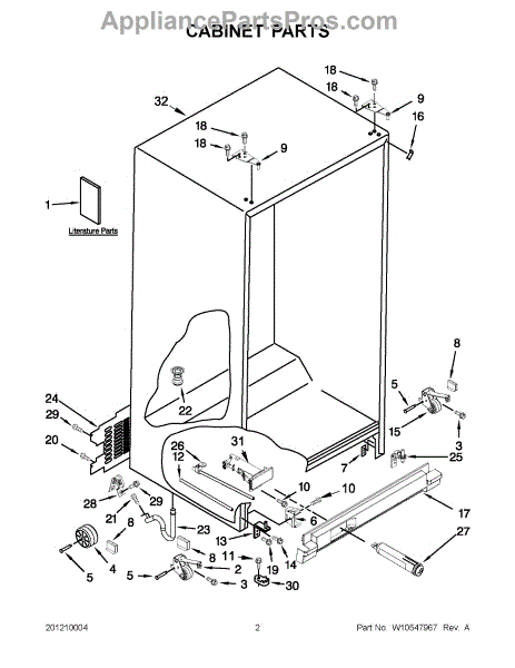 Whirlpool W10862460 Water Filter Housing Assembly (AP6027275 ...