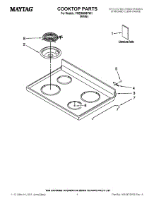 Parts For Maytag Ymer5605yw1 Range Appliancepartspros Com