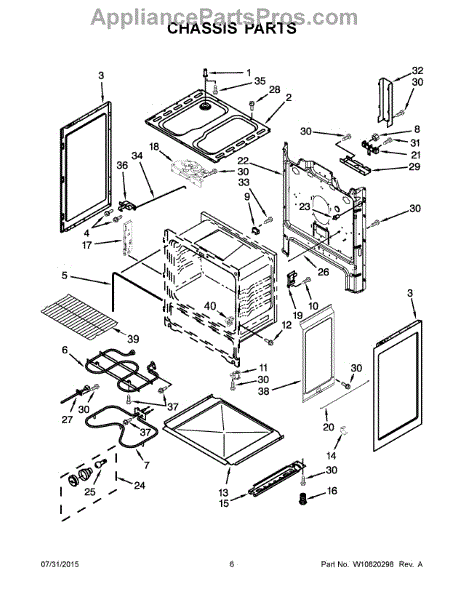 Parts for Maytag ACR4503SEW0: Chassis Parts - AppliancePartsPros.com