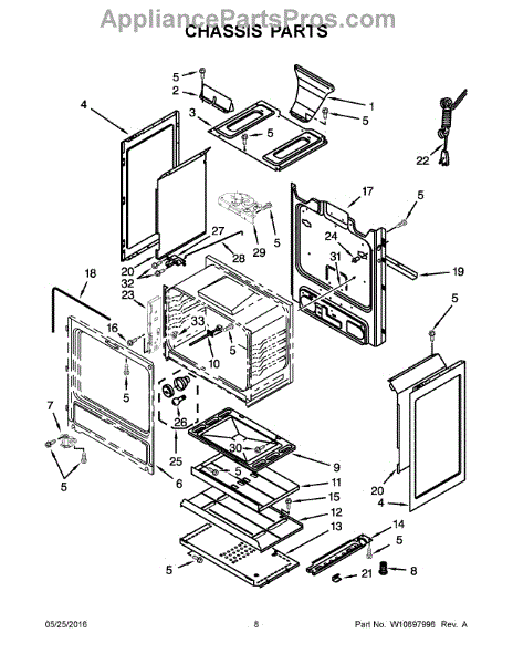 Whirlpool W10833885 Temperature Sensor (AP5988663) - AppliancePartsPros.com