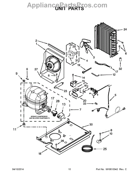 Parts for Whirlpool GI15NDXZB0: Unit Parts - AppliancePartsPros.com