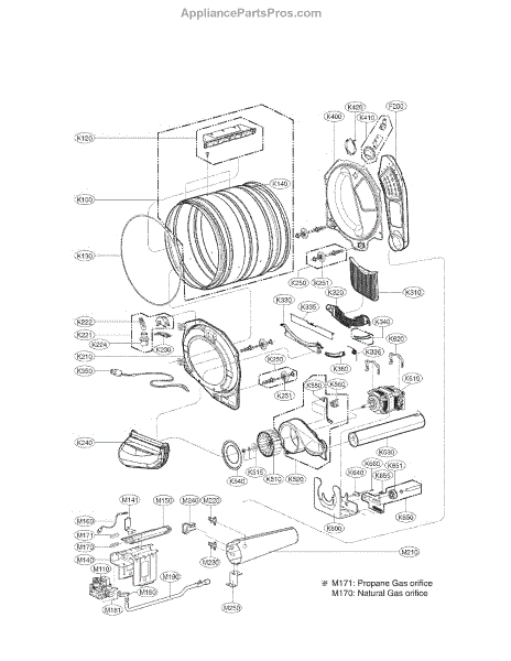 Parts for LG DLGX3471W: Drum and Motor Assembly Parts ...