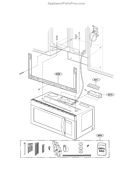 Parts for LG LMV1683SW: Installation Part Parts - AppliancePartsPros.com