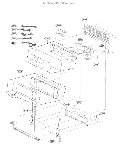 Parts for LG LDE3037ST: Controller Parts - AppliancePartsPros.com