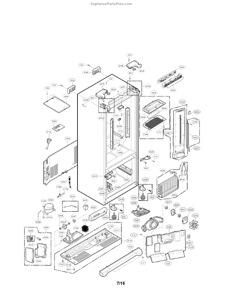 LG TCA38091801 Compressor,set Assembly - AppliancePartsPros.com