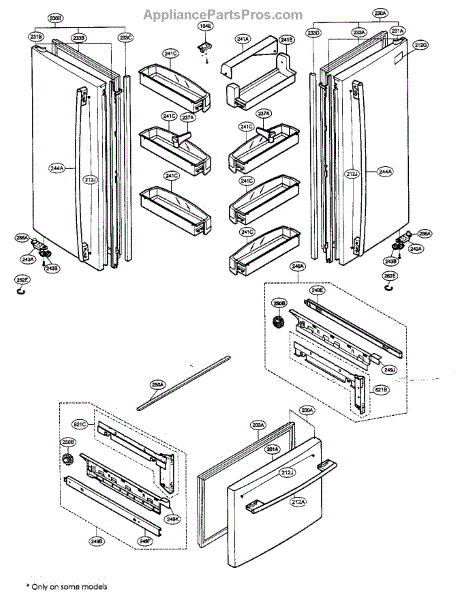 Parts for LG LFC22740ST: Door Parts - AppliancePartsPros.com