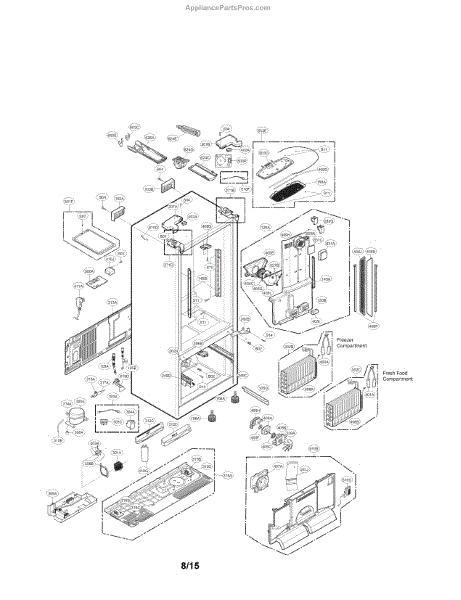 Parts for LG LFX31925ST / 08: Case Parts - AppliancePartsPros.com