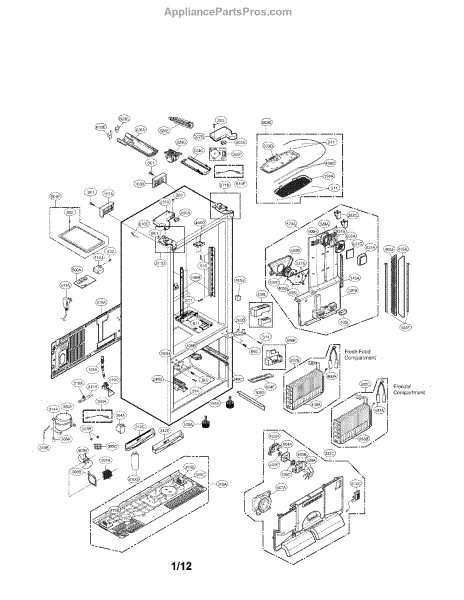 Parts for LG LFX31935ST: Case Parts - AppliancePartsPros.com