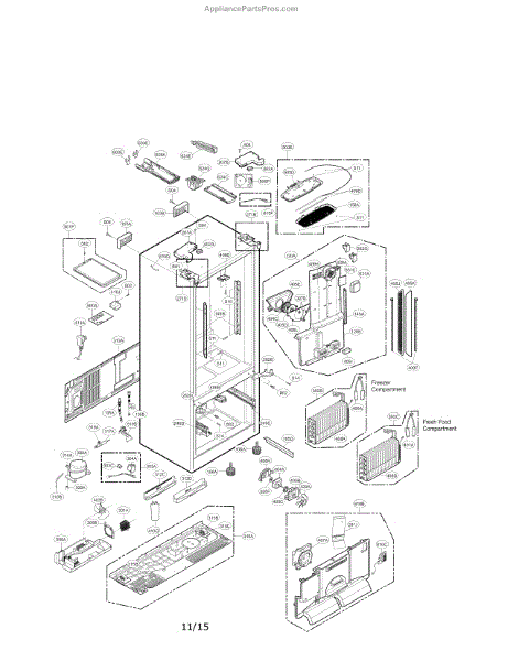 Parts for LG LFX31945ST / 05: Case Parts - AppliancePartsPros.com