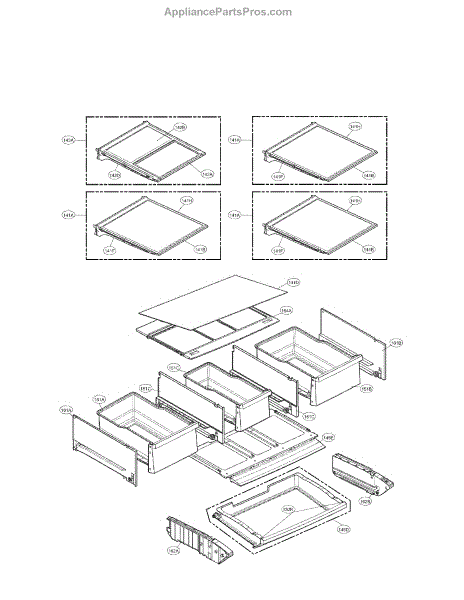 Parts For LG LFX33975ST 01 Refrigerator Parts AppliancePartsPros Com   0030082534 4 