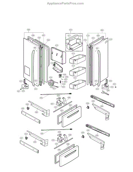 Parts for LG LMX28987ST: Door Parts - AppliancePartsPros.com