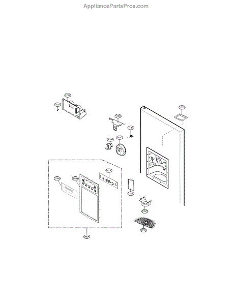 Parts for LG LSC27925ST: Dispenser Parts - AppliancePartsPros.com