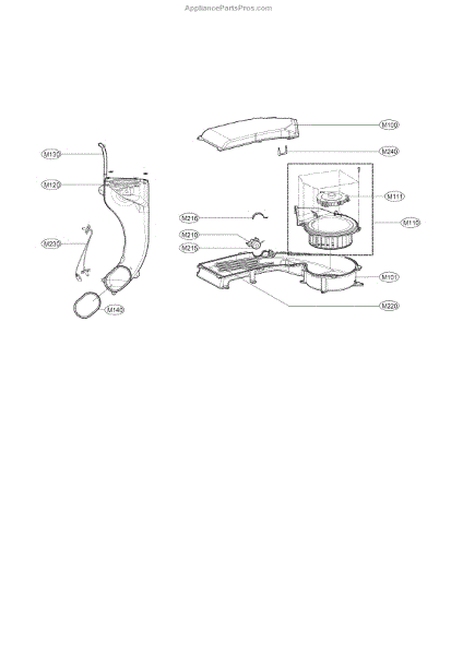 Parts for LG WM3477HW: Dryer Parts - AppliancePartsPros.com