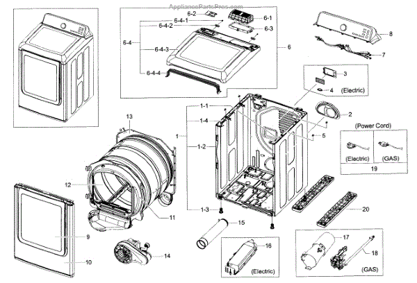 Samsung DC97-14849H Dryer Drum Assembly (AP5986671 ...