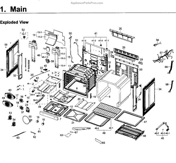 Samsung DG61-00570A Oven Bottom (AP5332095) - AppliancePartsPros.com