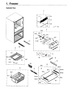 Parts for Samsung RF22KREDBSR/AA / 0001 Refrigerator