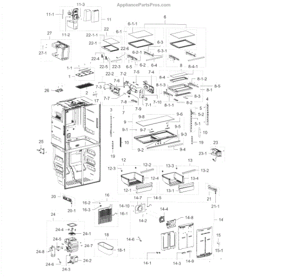 Samsung DA96-00961A Assy W/harness-Led Ref;a (AP5620498 ...