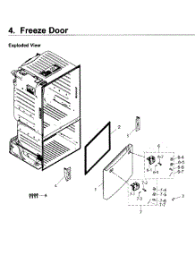Parts for Samsung RF263TEAEWW/AA / 0004 Refrigerator