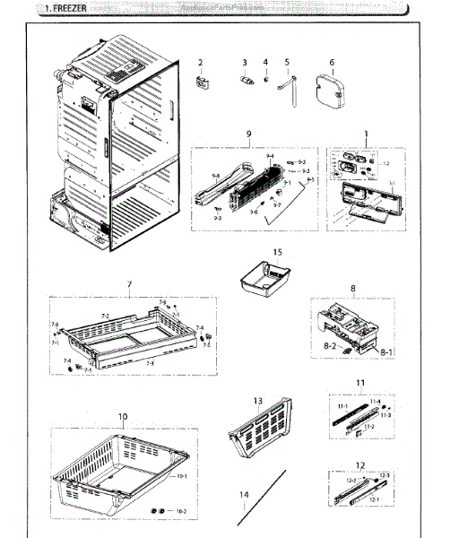 Parts for Samsung RF26HFENDSR/AA / 0003: Freezer Parts ...