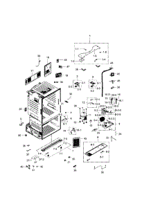 Parts for Samsung RF28HFEDBBC/AA / 0000 Refrigerator